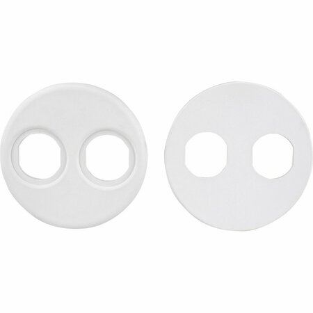 SEA-DOG 4 in. Gauge Power Socket Adapter Mounting Plate, White 426104-1